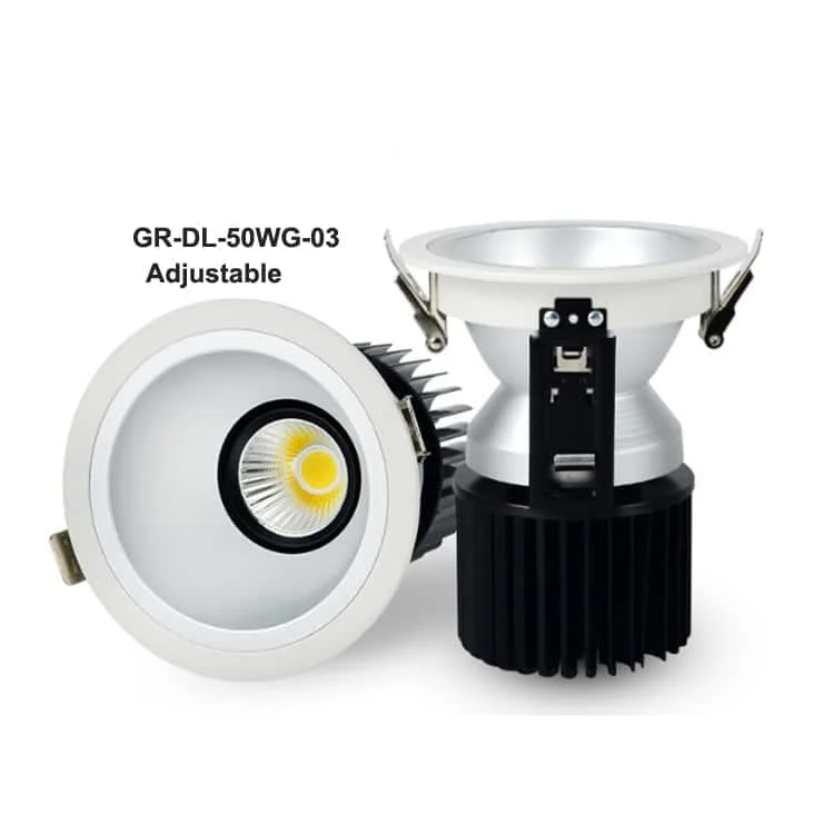 Derin gövdeli yönlendirilebilir 50 W downlight