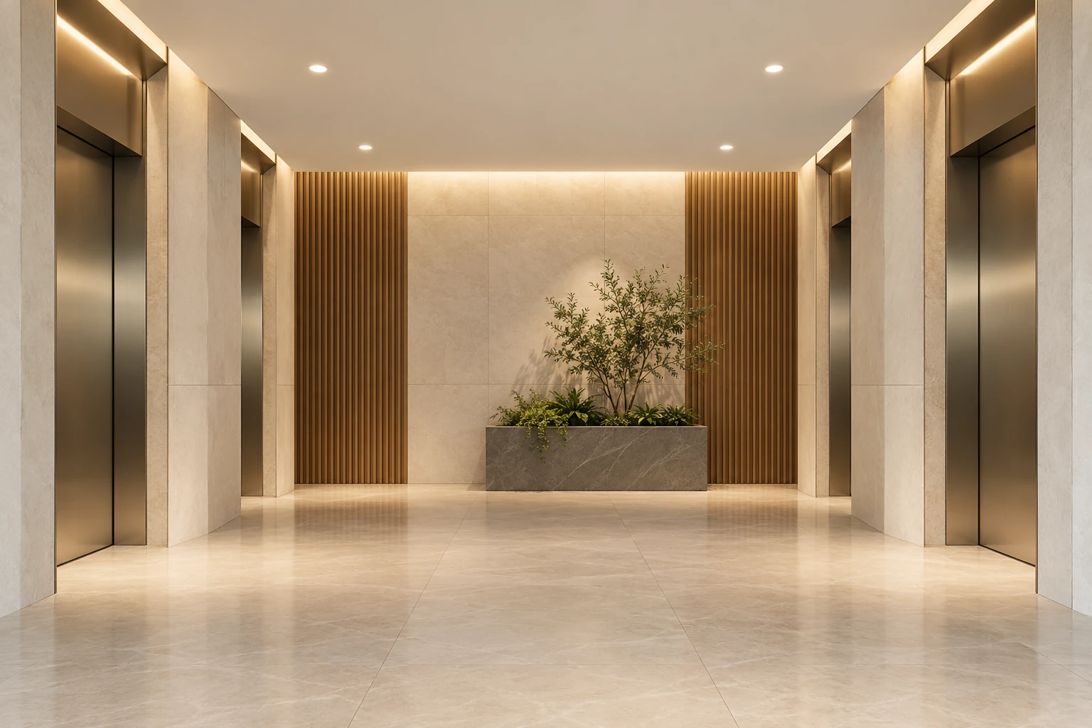 building lift lobby led downlight lighting