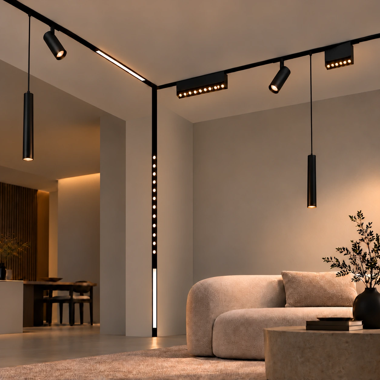 ceiling wall magnetic track new display room
