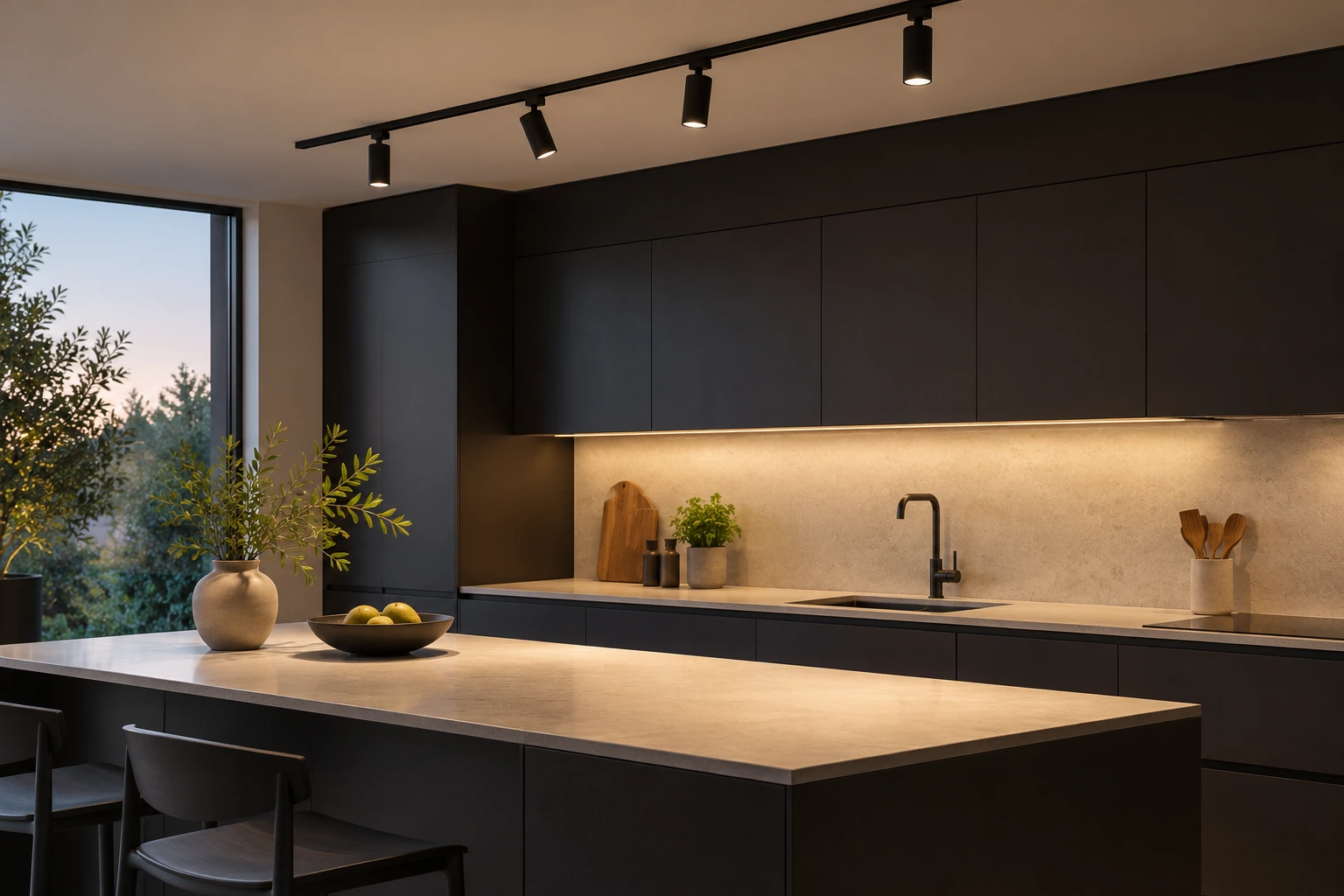compact kitchen ceiling led track lighting