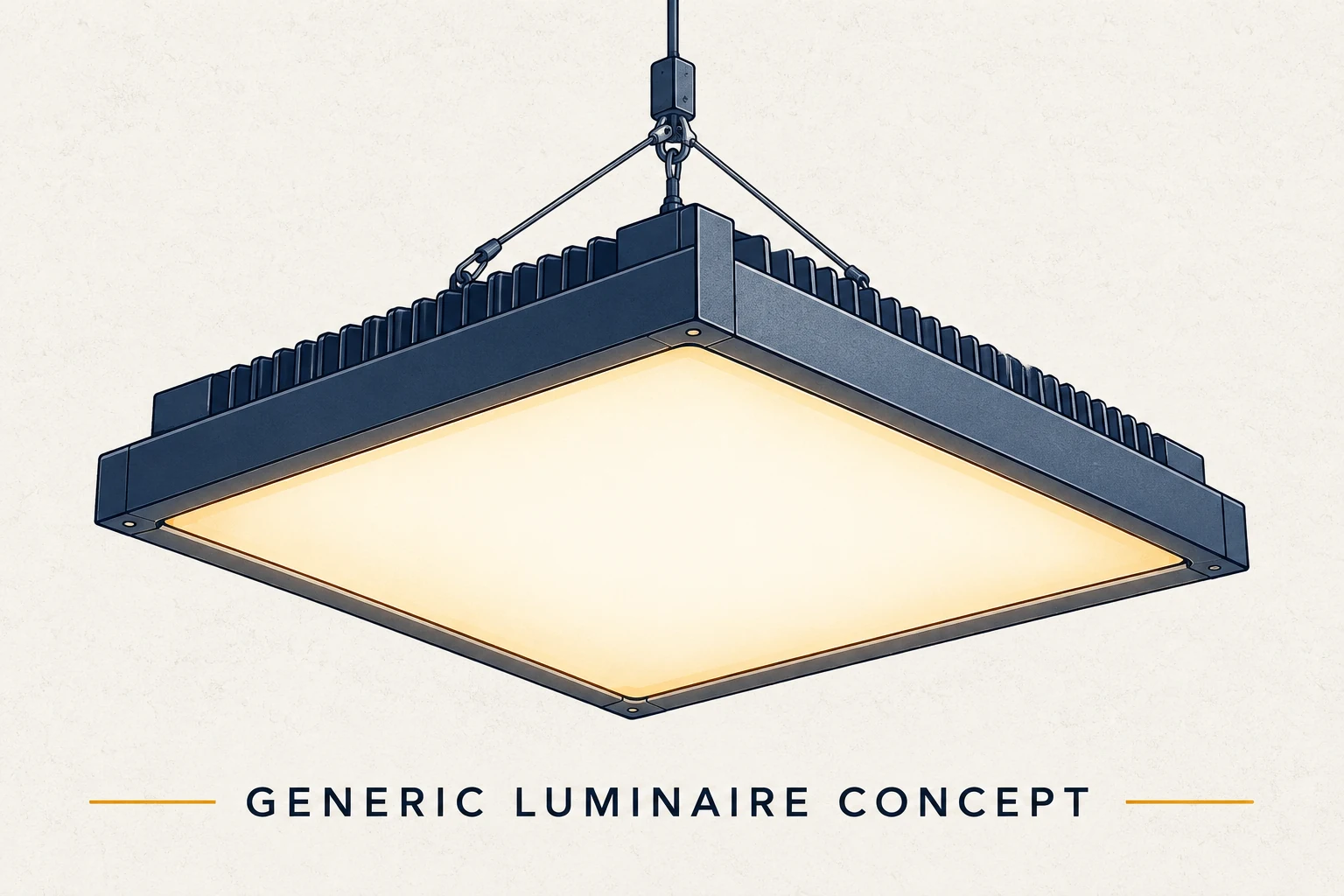 generic square high bay luminaire concept