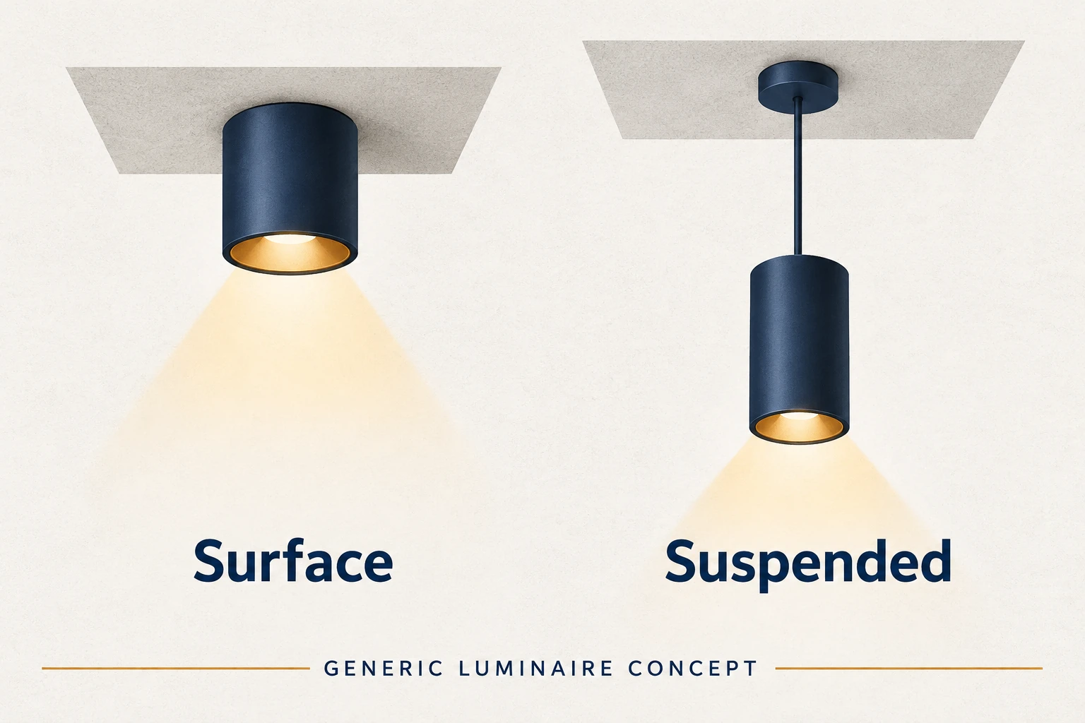generic surface cylinder downlight concept