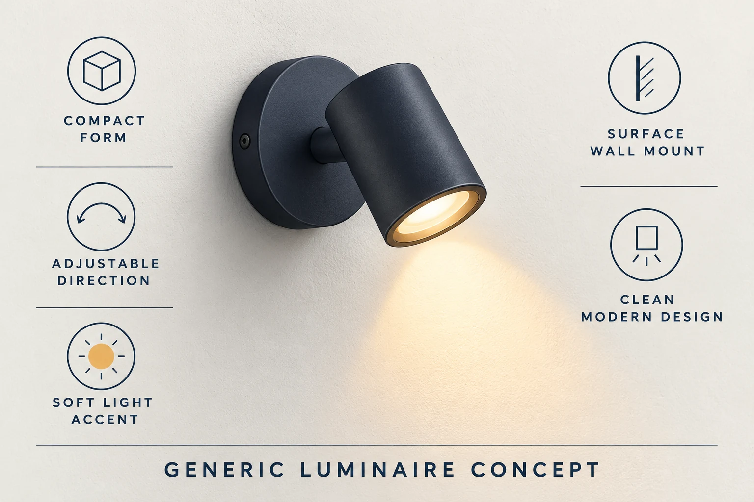 generic surface wall spotlight concept