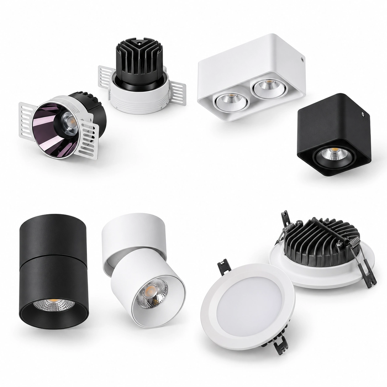 Downlighturi LED pentru spații comerciale