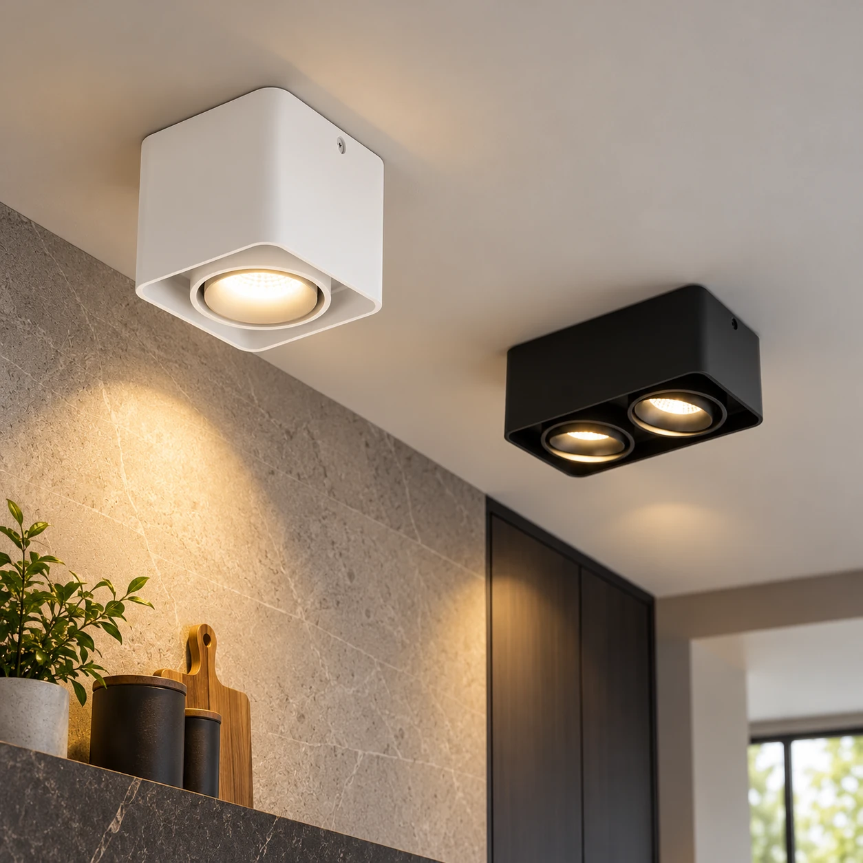 Downlight aparent DLG-H cu număr de module la alegere