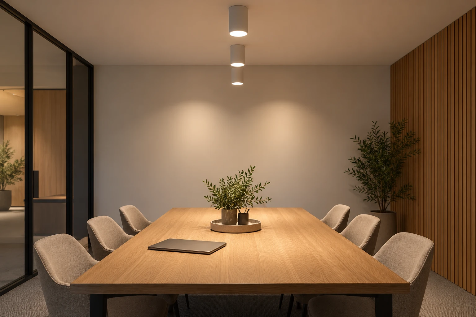 small meeting room cylinder led downlights