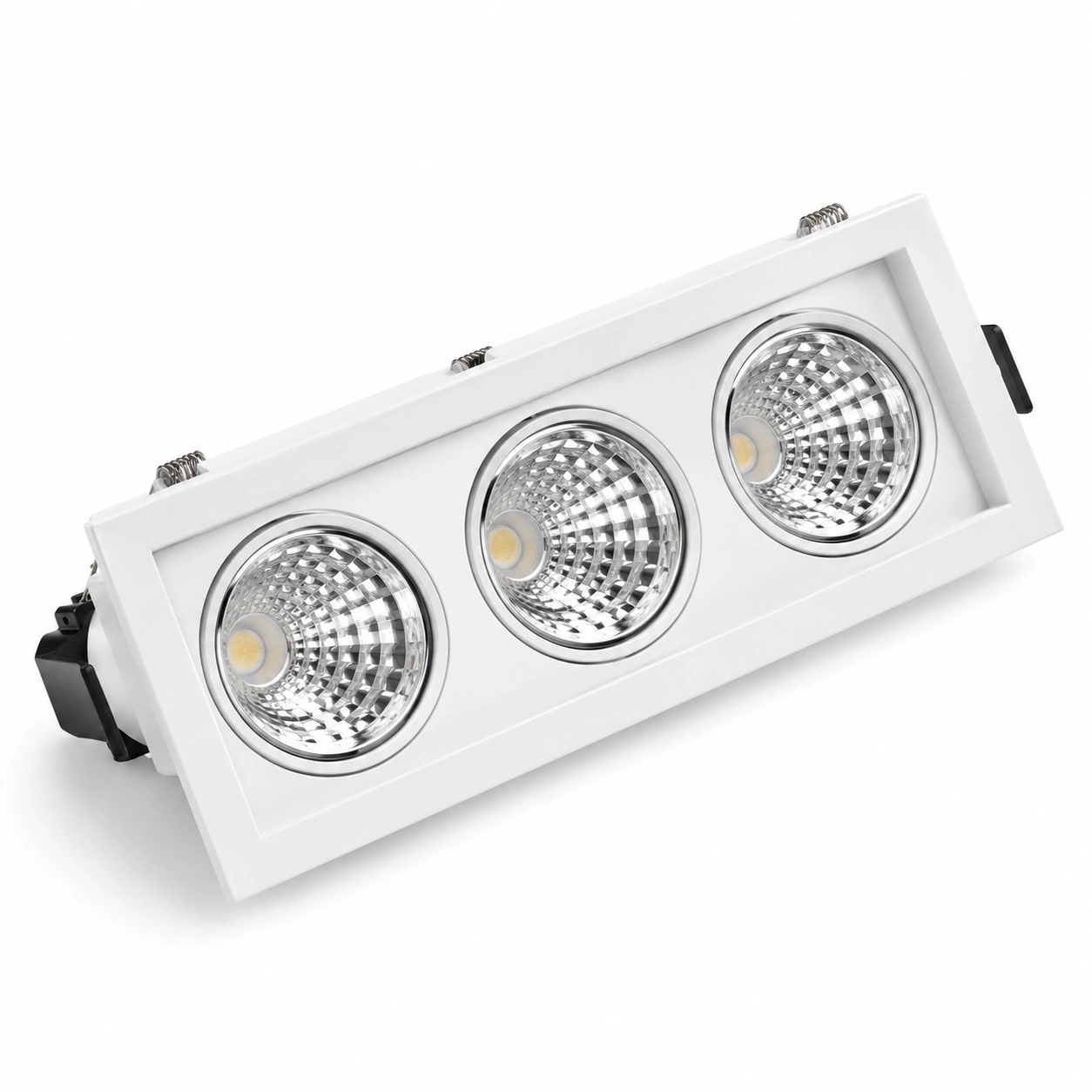 Downlight triplu încastrat