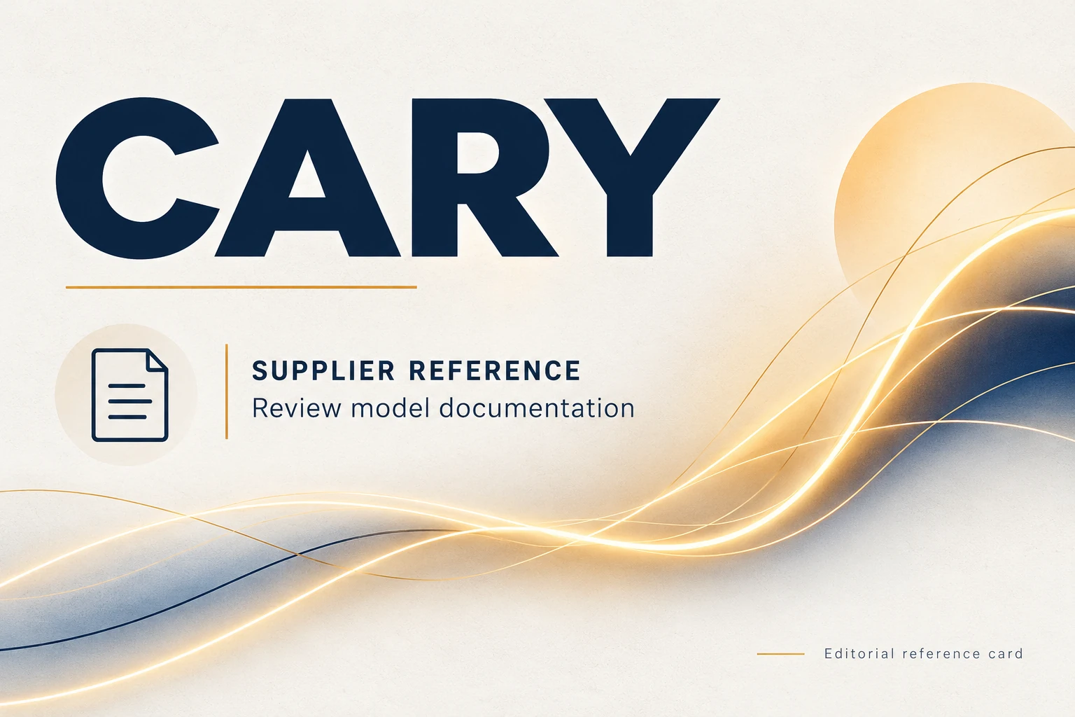 visual identification of cary in a supplier directory