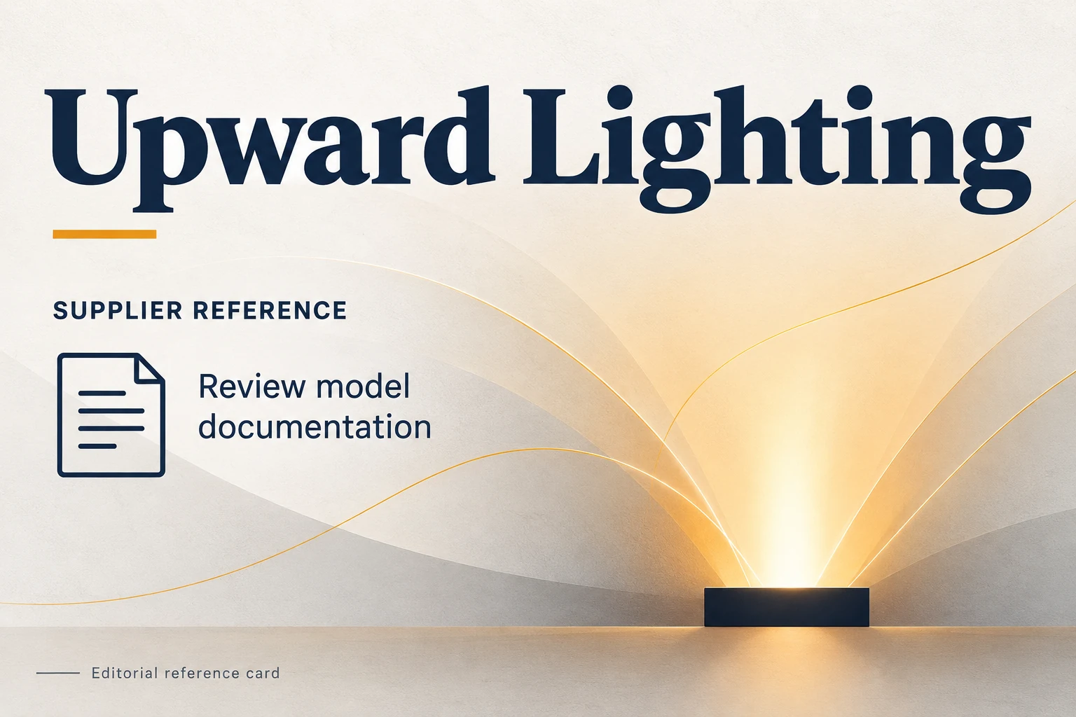 visual identification of upward lighting in a supplier directory