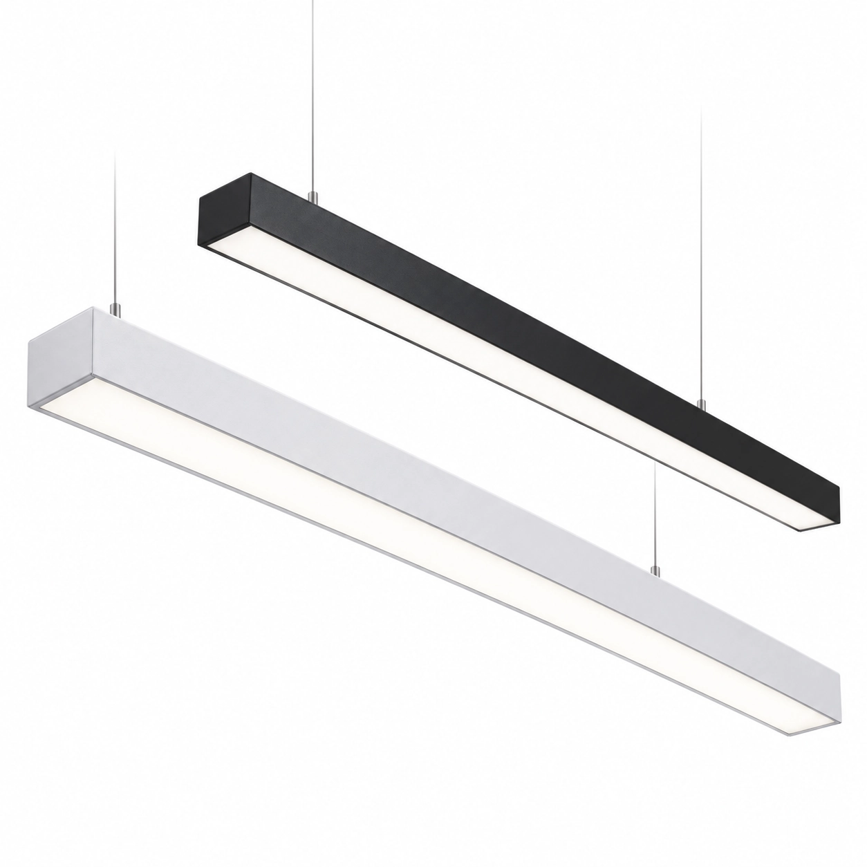 white black linear pendant finish pair white studio
