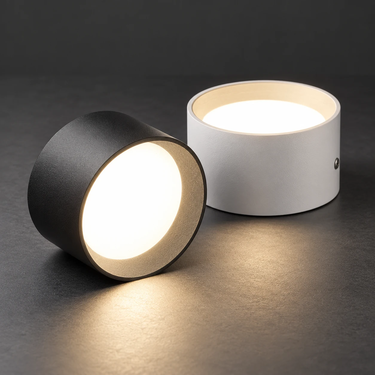 white black surface cylinder diffuser light detail