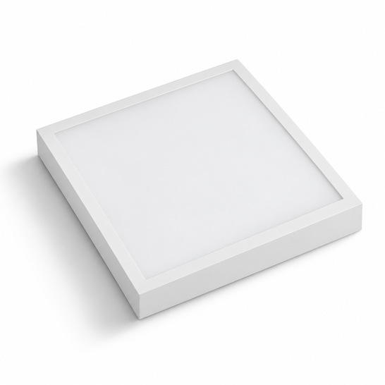 white square surface panel shallow box and pale diffuser